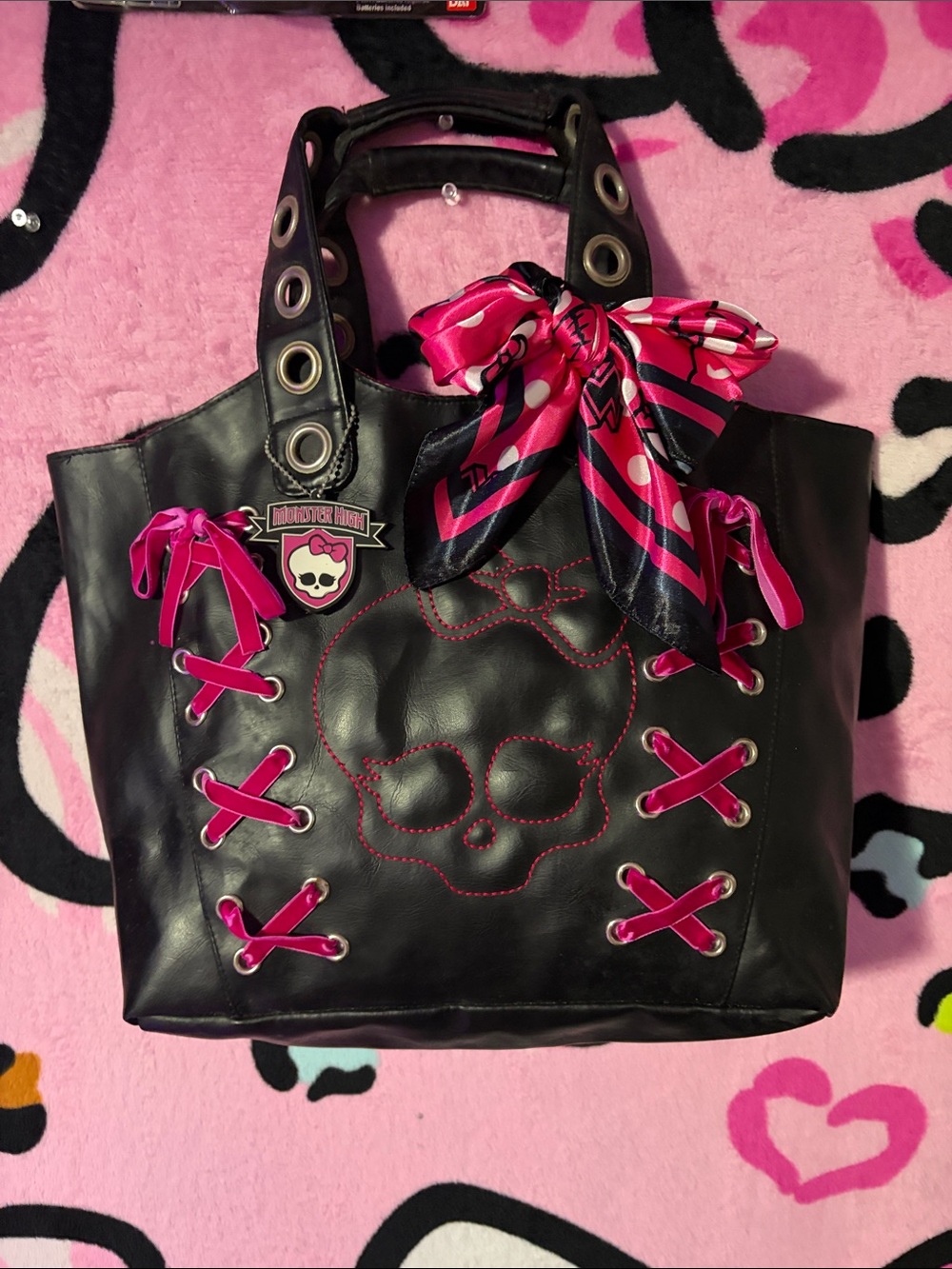 Monster High Black Tote RARE Y2K